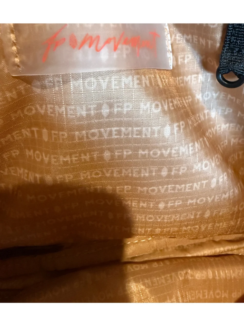 NWT FP Movement Quilted Muff Sling Bag Flame Red Sherpa Hand Warmer